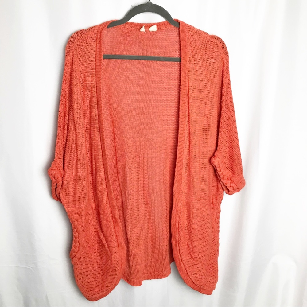 Anthro Moth Westerly Braided Linen Cardigan M